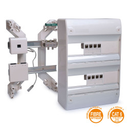 Coffret de communication adapté à l’installation de la fibre optique