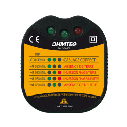 Testeur de prise 2P+T