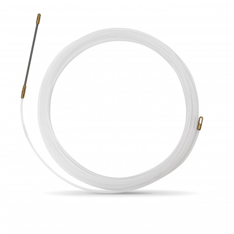 Aiguille tire fil de 10m blanc Ø3mm à embout fixe