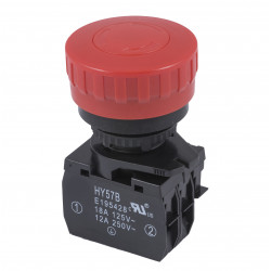 Bouton arrêt d'urgence avec contact NO