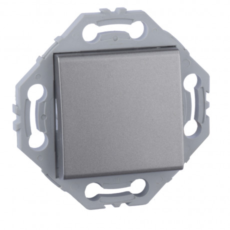 Va et vient ou interrupteur gris alu