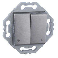 Commande de volet roulant gris alu