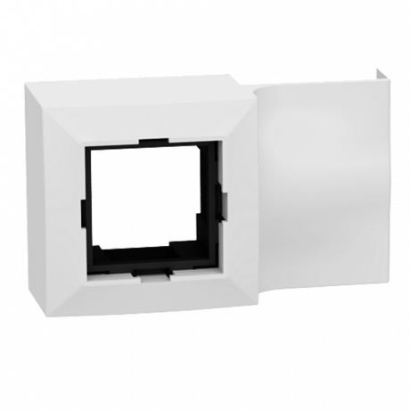 Adaptateur 45x45 pour moulure 10x20mm - Plastron pour appareillage