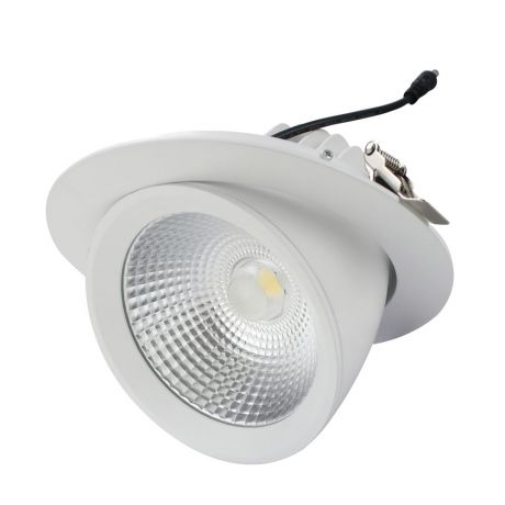 Spot à encastrer orientable downlight rond à LED 30W - 4000K - 2700lm - Ø155mm