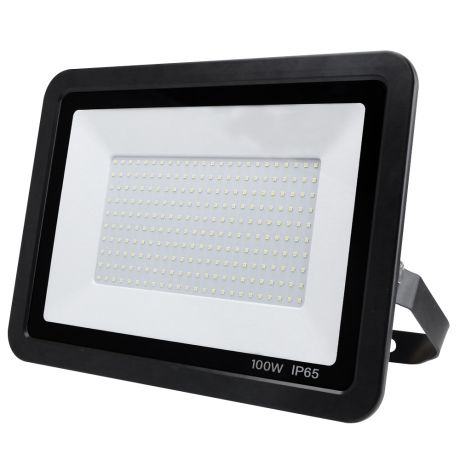 Projecteur 100W noir à LED extra plat - 4000K - 8000 lumens - IP65