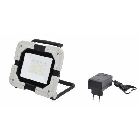 Projecteur de chantier portable à LED extra plat 20W sur batterie - 4000K - 1700 lumens - IP54