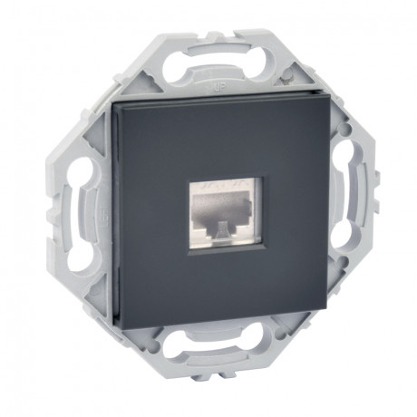 Prise RJ45 anthracite