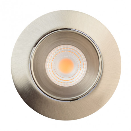 Spot rond à encastrer orientable Chrome LED COB 7W