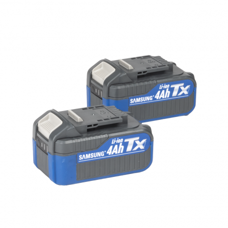 2 batteries SAMSUNG 4Ah li-ion