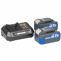 2 Batteries SAMSUNG 4Ah li-ion et chargeur
