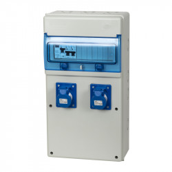 Coffret de camping 2 prises CEE avec protections électriques